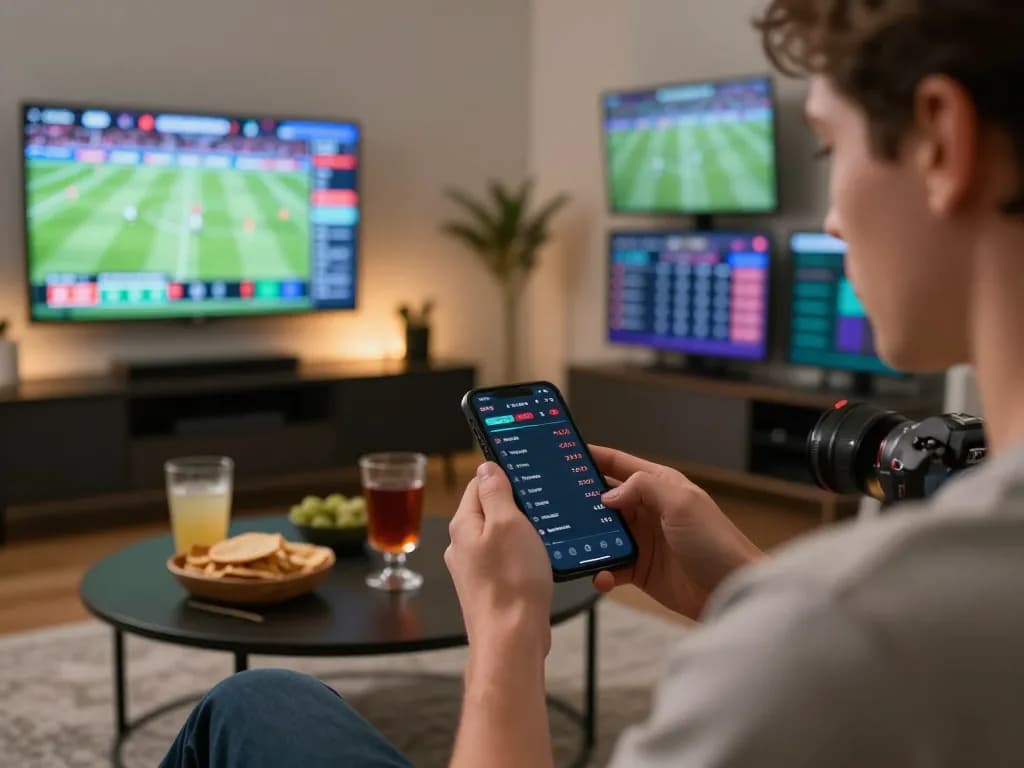 Engage with Link nhà cái Vin88 while enjoying a live sports betting experience on a smartphone at home.