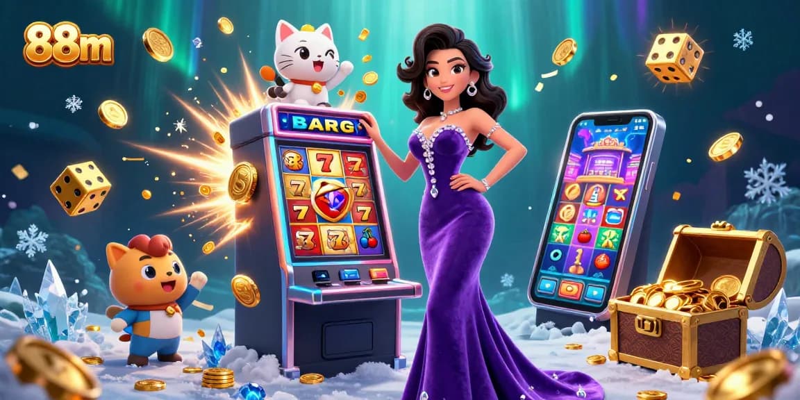Experience thrilling gameplay at 88m with vibrant slot machines and dazzling jackpots.