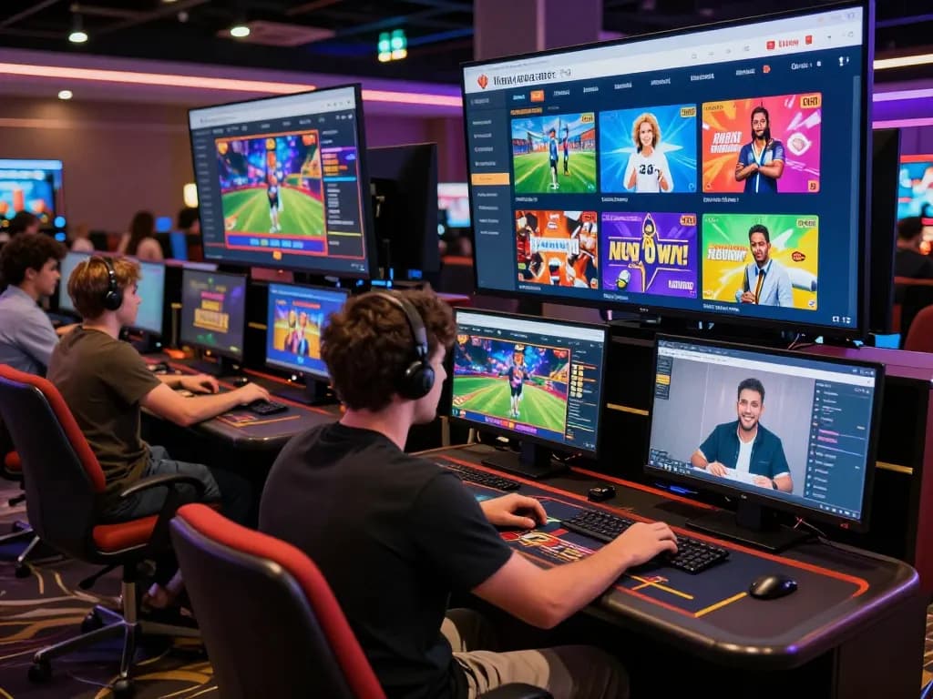 Exciting online gaming experience on MM88 platform showcasing vibrant casino graphics and diverse players.