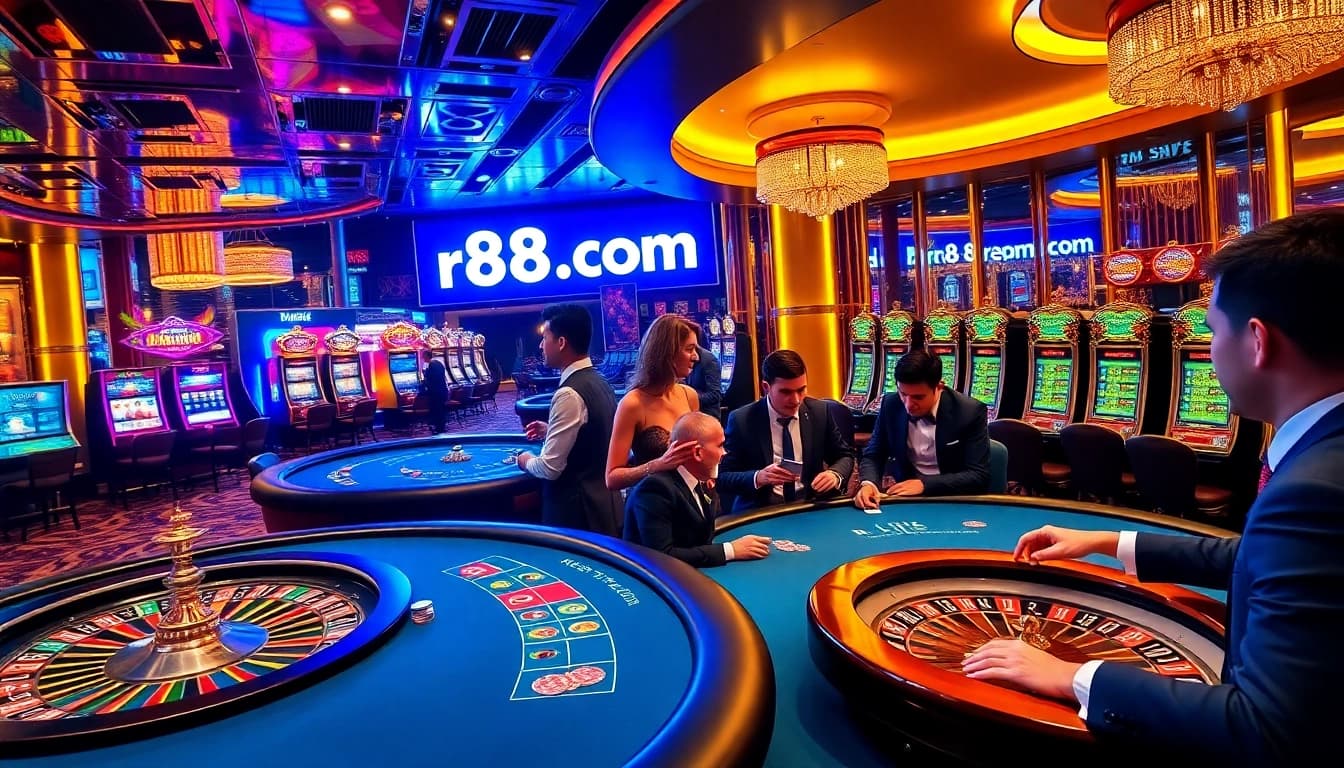 Experience high-stakes excitement at rr88.com with luxurious casino games and vibrant gambling tables.