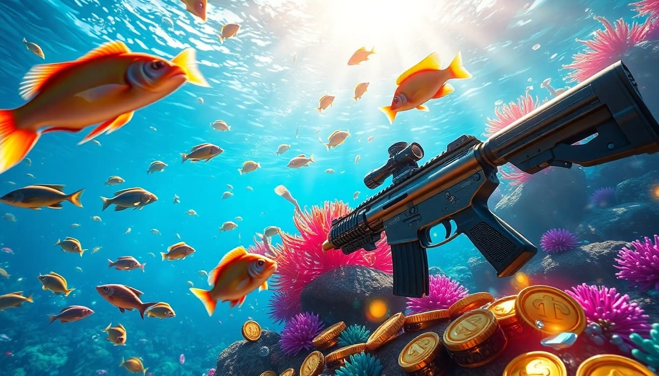 Experience the thrill of bắn cá đổi thưởng with vibrant underwater visuals and exotic marine life.