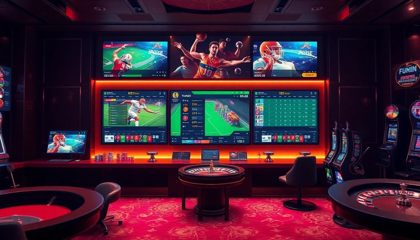Engaging visual of Cá cược thể thao King88 showcasing vibrant sports betting platforms and thrilling gaming elements.