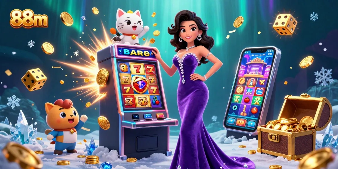 Experience thrilling gameplay at 88m with vibrant slot machines and dazzling jackpots.