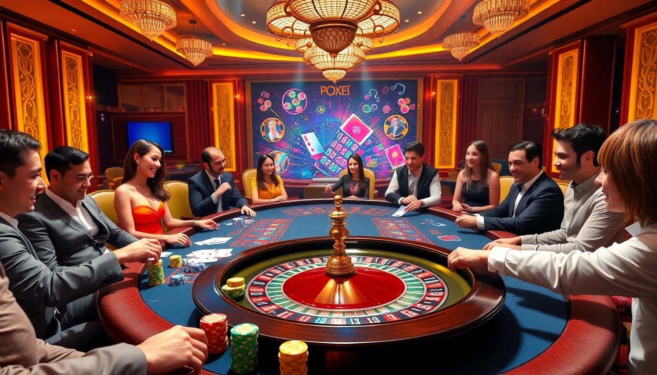 Experience the excitement of gambling at https://king88hz.vip/ with a luxurious casino scene filled with rich decor and engaging players.