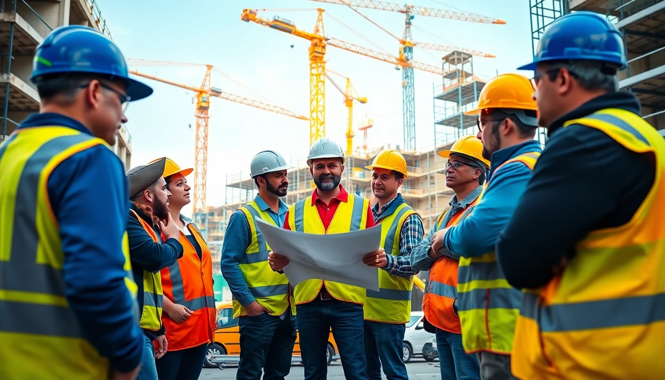 New Jersey Commercial General Contractor team collaborating on a construction project.