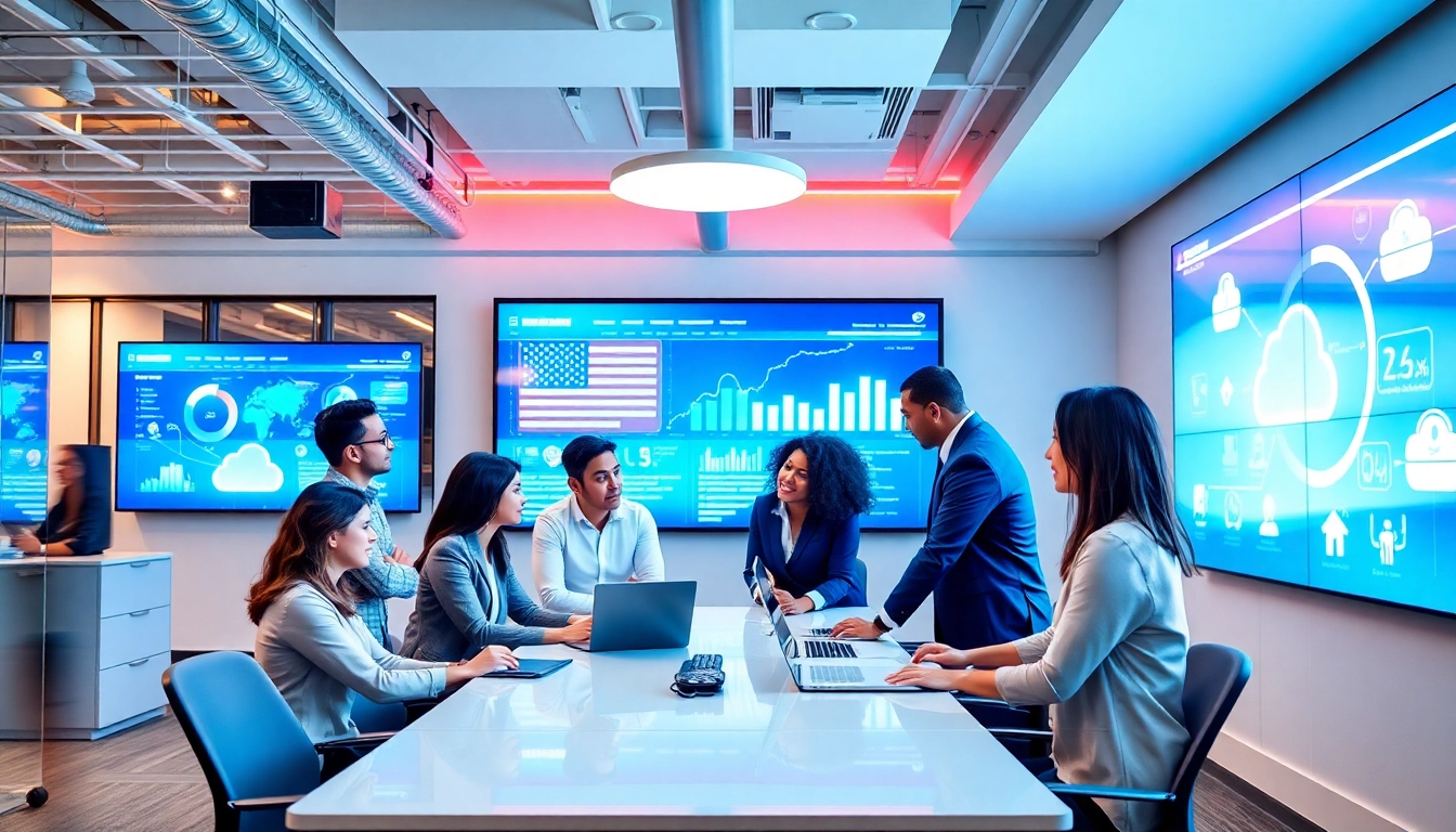 Explore leading msp companies near me with a professional IT managed services team collaborating in a modern setting.