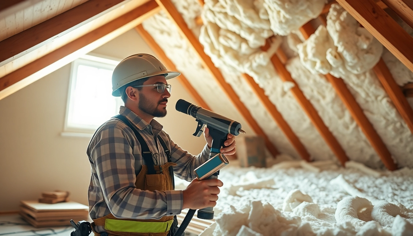 Proper spray foam loft removal by a contractor in a well-lit attic space.