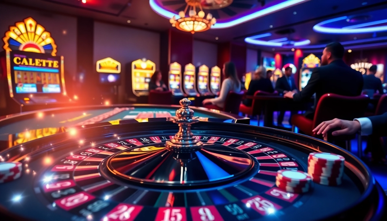 Experience the thrill at https://68vip.plus/ with vibrant roulette and engaged players in a luxury casino.
