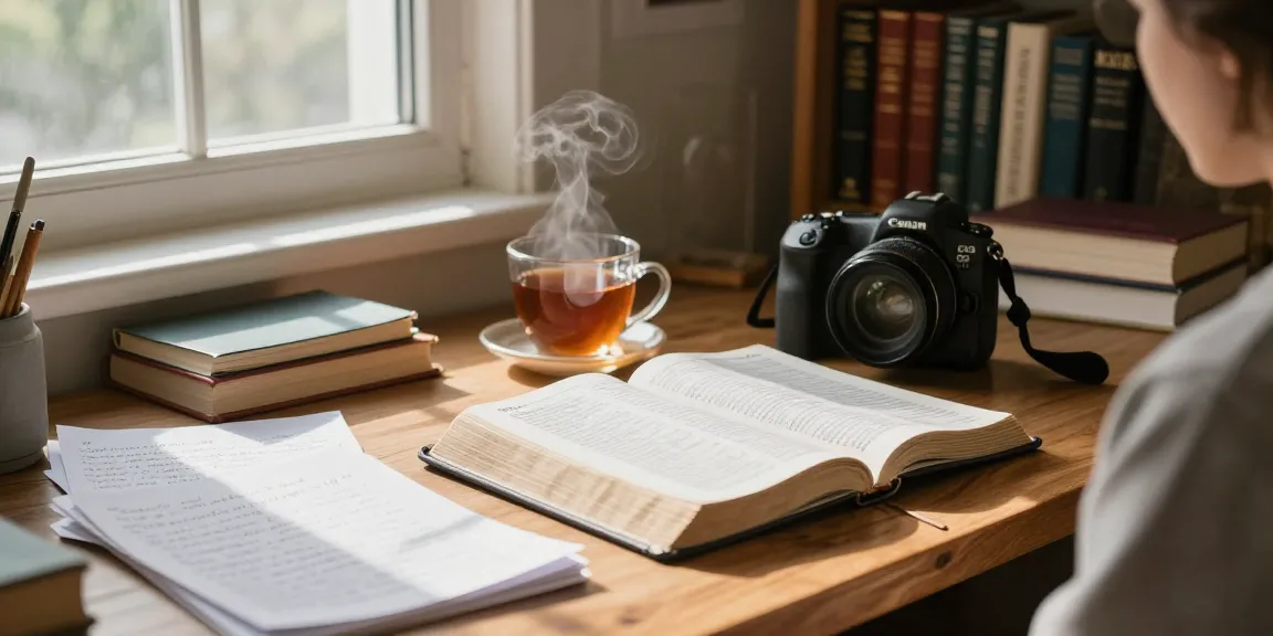 Explore Revelation Explained: Verse by Verse in a serene study environment.