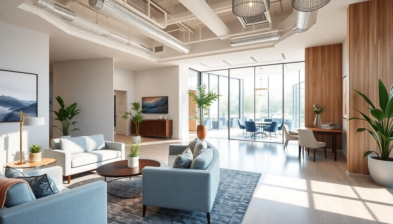 Transforming office spaces by a Commercial renovation company Austin with modern design elements.
