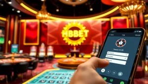 Log into HBBET for an immersive online gambling experience with vibrant casino elements.