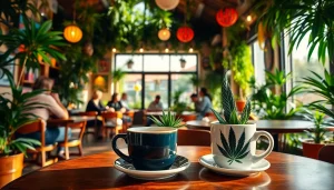 Disfrutar de la experiencia en Cannabis Coffee Shop lloret de mar con amigos y café aromático.