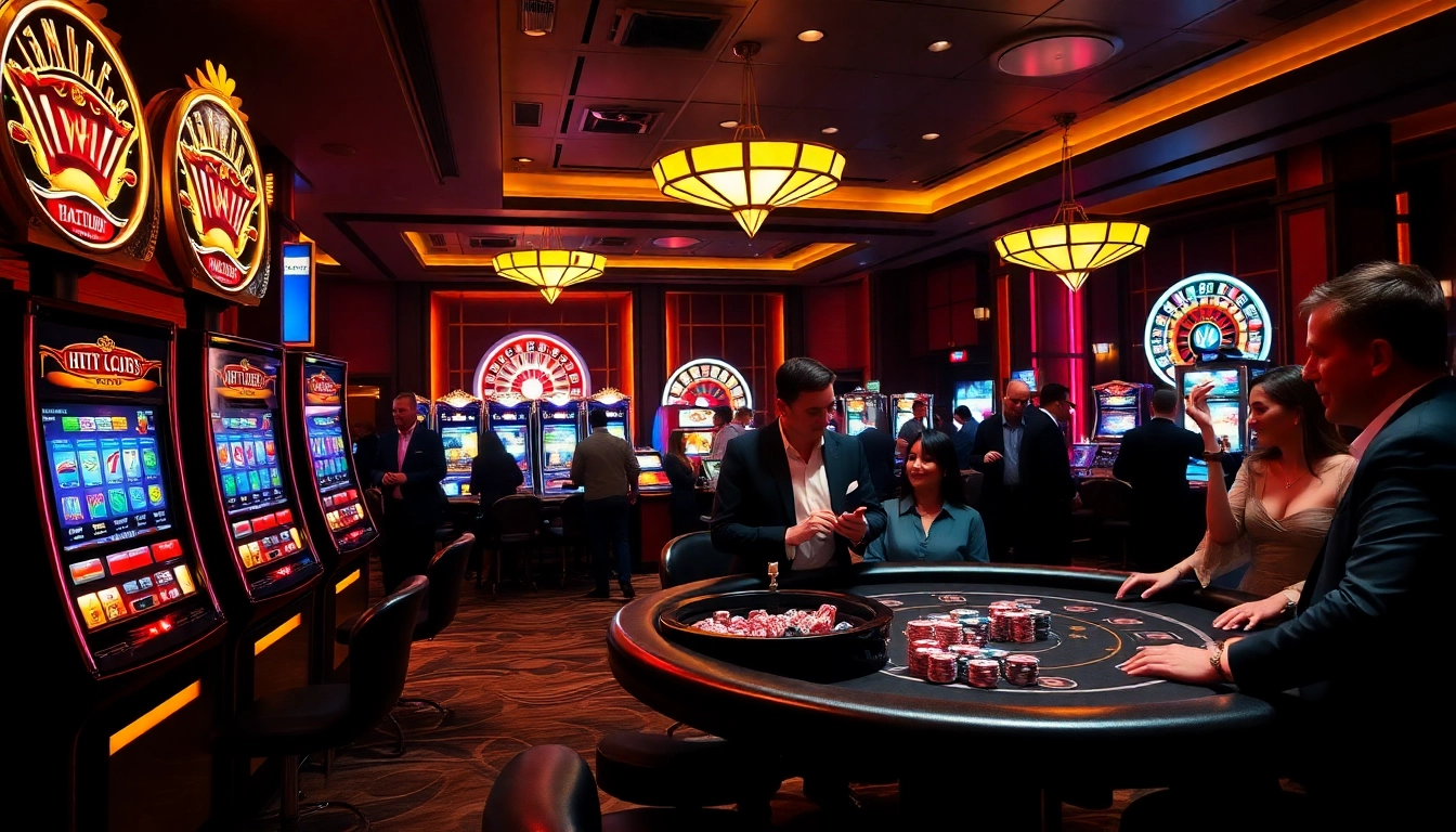 Experience the thrill of HITCLUB with dynamic casino activities and vibrant gaming visuals.