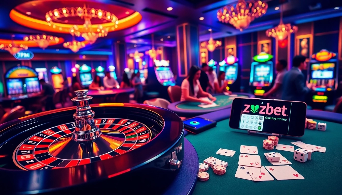 Experience thrilling gameplay at https://zbetm.org/ with exciting poker chips and vibrant casino tables.