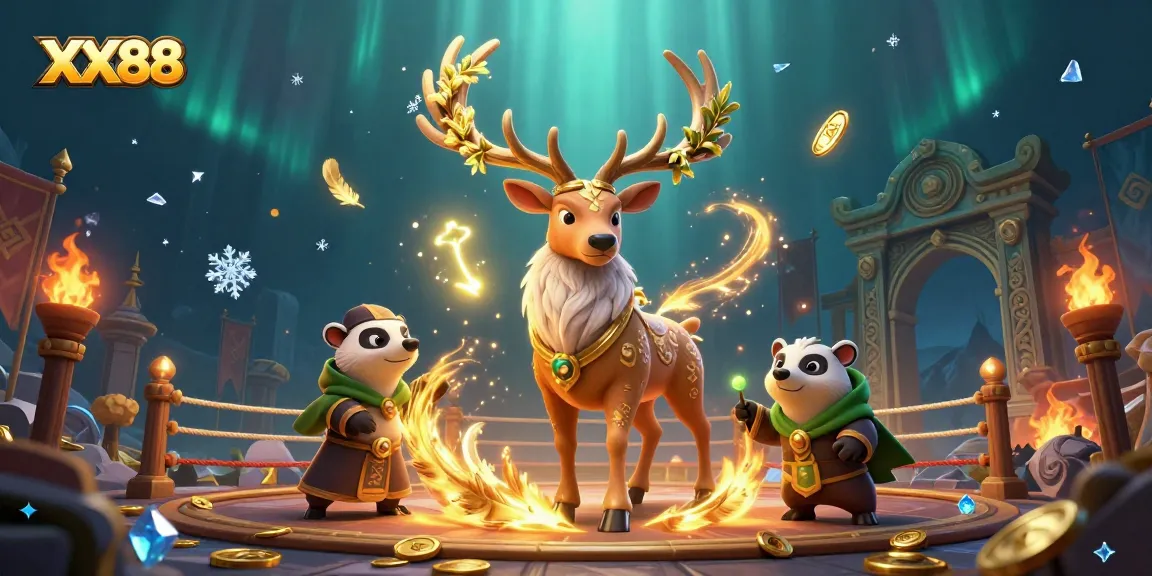 Join the excitement of XX88 online gambling with vibrant characters and immersive game elements.