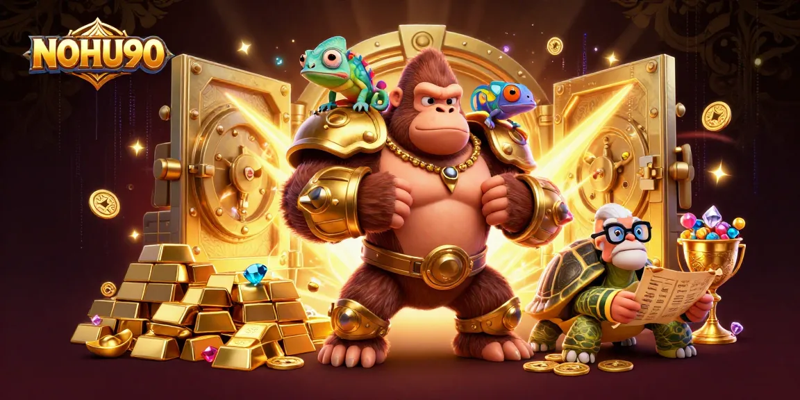 NOHU90 invites players to win big in this vibrant casino scene filled with treasures and adventure.